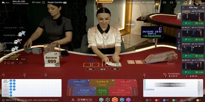 Baccarat có lượng truy cập từ thành viên vượt trội